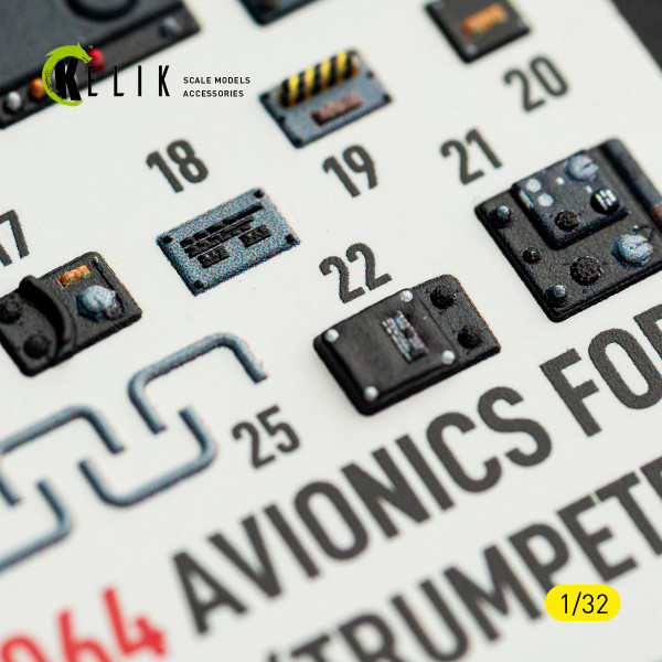 Avionics for A-7E/D CORSAIR II  - 3D Декаль ІНТЕР'ЄР для комплекту Trumpeter 1/32 Kelik K32064