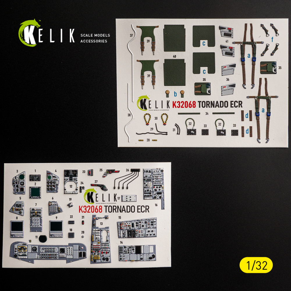 TORNADO ECR - 3D Декаль ІНТЕР'ЄР для комплекту Revell 1/32 Kelik K32068