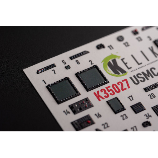 AH-1Z interior 3D decals for Academy kit 1/35 Kelik K35027