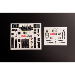 AH-64E Apache - interior 3D decals for Takom 1/35 Kelik K35037