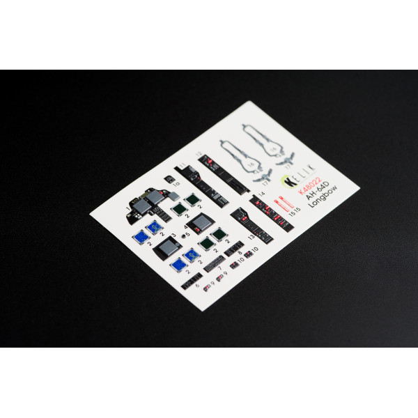 AH-64D "Apache longbow"   Interior for Academy kit 1/48 Kelik K48022