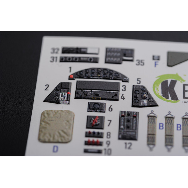 TBF-1C 3D Декаль Інтер'єр для набору Academy 1/48 Kelik K48087