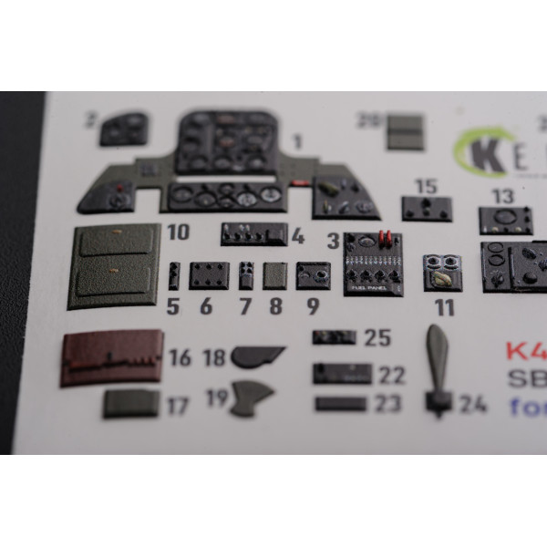 SBD-2 Dauntless 3D Декаль Інтер'єр для набору Academy 1/48 Kelik K48088