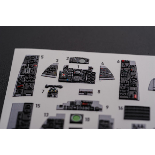 F-4J "Phantom II" interior 3D decals for Academy kit 1/48 Kelik K48089