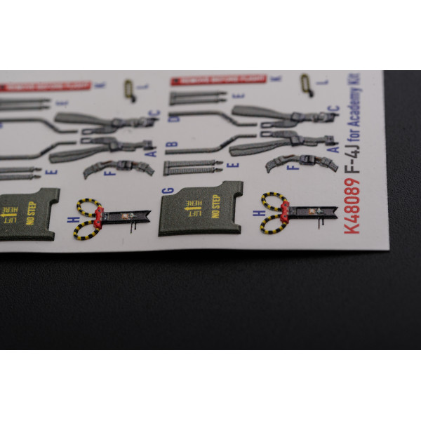 F-4J "Phantom II" interior 3D decals for Academy kit 1/48 Kelik K48089