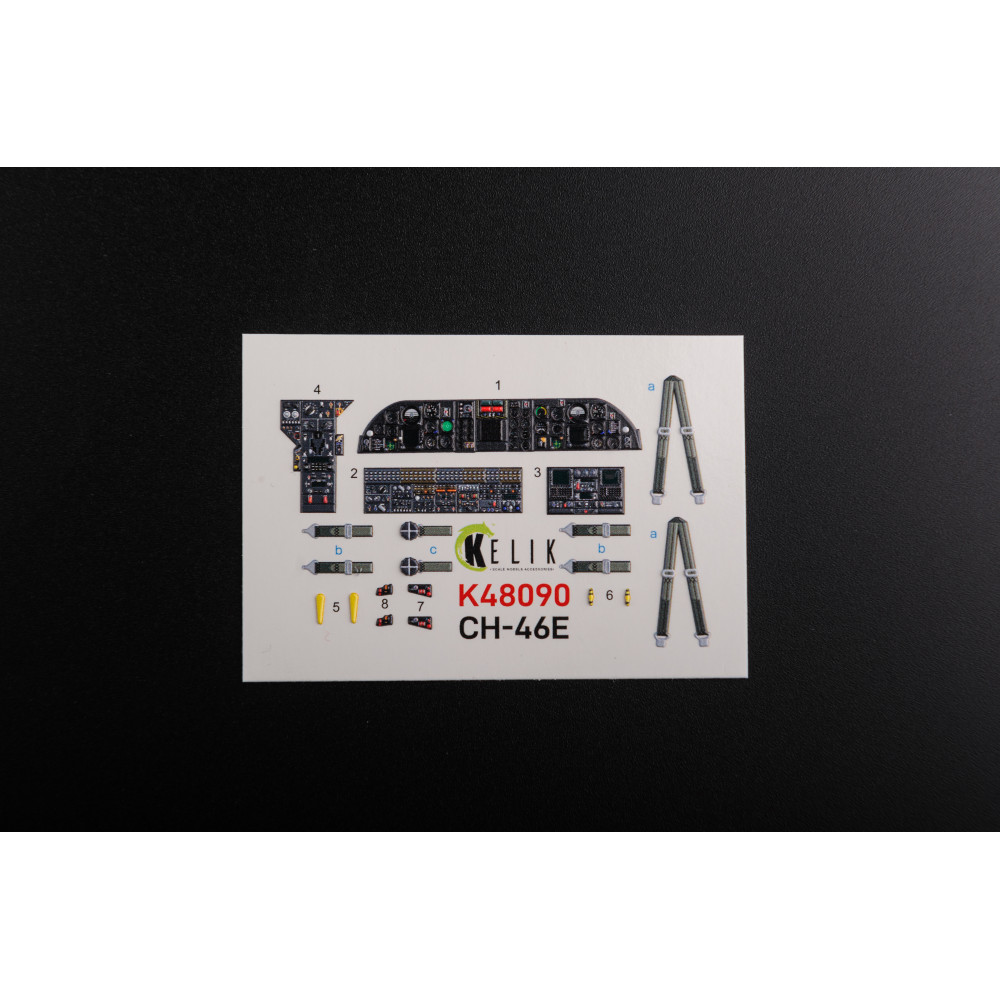 CH-46E interior 3D decals for Academy kit 1/48 Kelik K48090