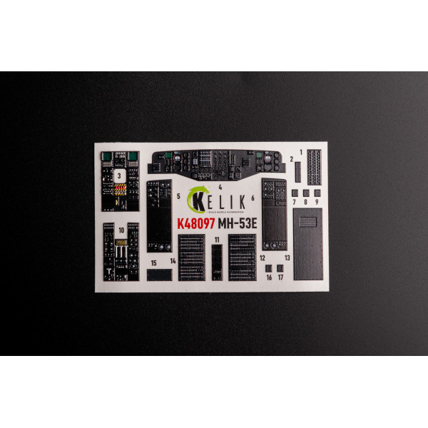 MH-53 Sea Dragon 3D Декаль Інтер'єр для набору Academy 1/48 Kelik K48097