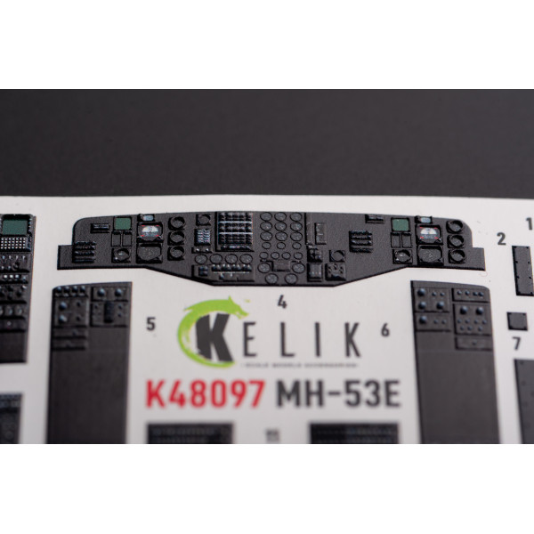MH-53 Sea Dragon 3D Декаль Інтер'єр для набору Academy 1/48 Kelik K48097