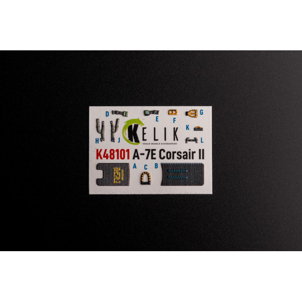 A-7E Corsair II interior 3D decals for HobbyBoss kit 1/48 Kelik K48101