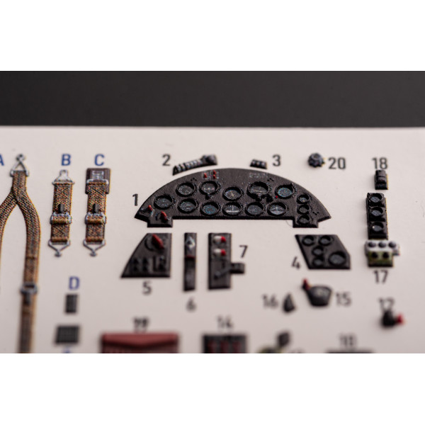 F4U-1A Corsair  - interior 3D decals for Magic Factory kit 1/48 Kelik K48122