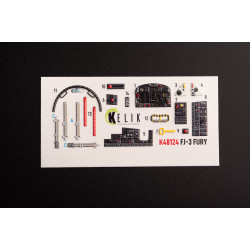 FJ-3 - interior 3D decals for Zimi Model/KittyHawk kit 1/48 Kelik K48124