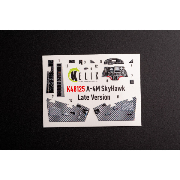 A-4M Late production - interior 3D decals for Magic Factory kit 1/48 Kelik K48125