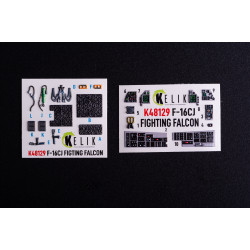 F-16CJ - Hornet   interior 3D decals for Hasegawa 1/48 Kelik K48129