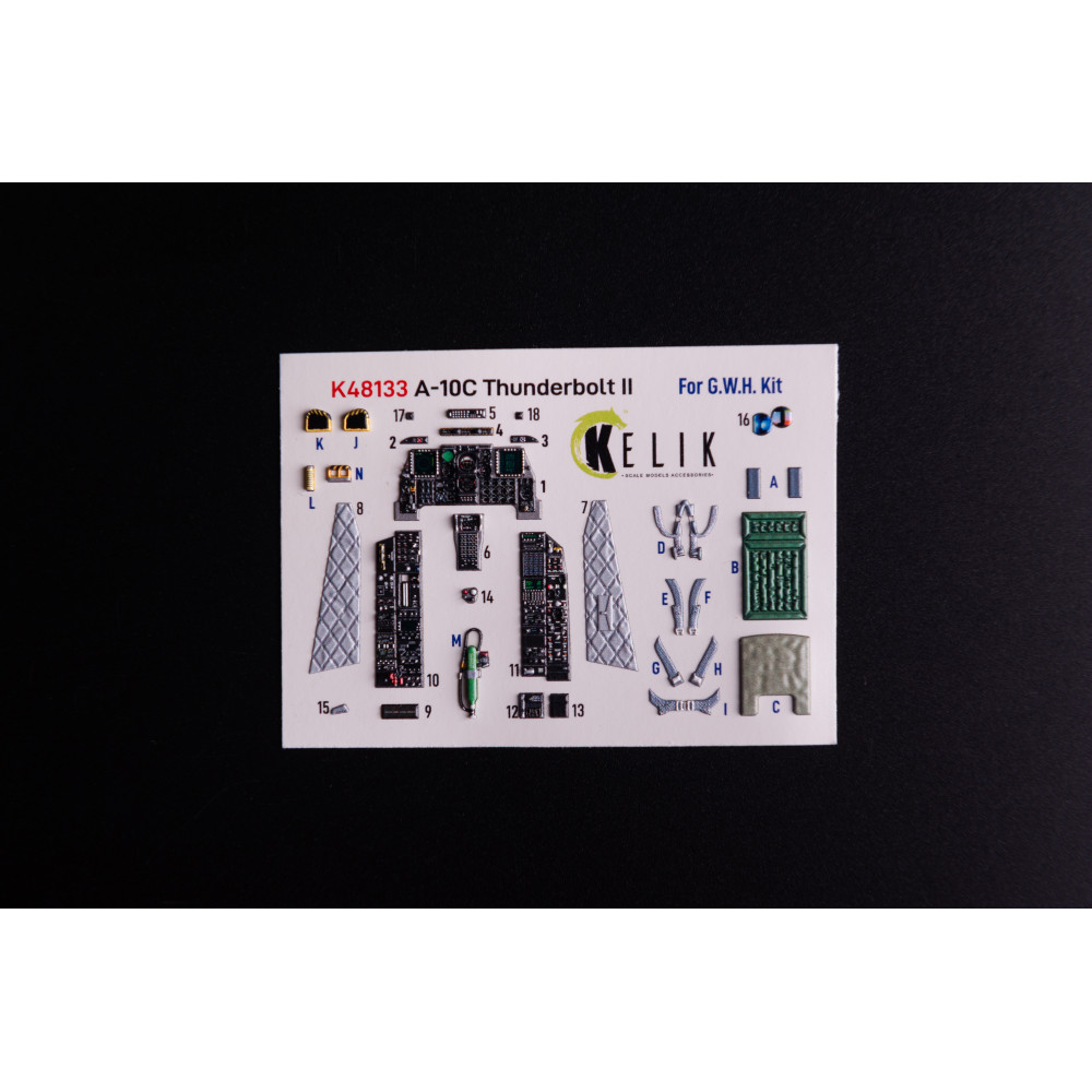 A-10A - interior 3D decals for  GWH kit 1/48 Kelik K48133
