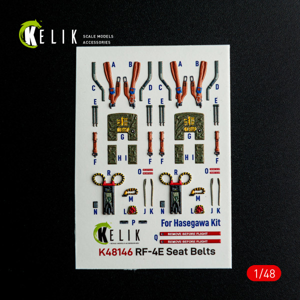 RF-4E - 3D Декаль Інтер'єр для набору Hasegawa 1/48 Kelik K48146
