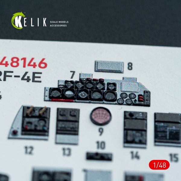 RF-4E - 3D Декаль Інтер'єр для набору Hasegawa 1/48 Kelik K48146