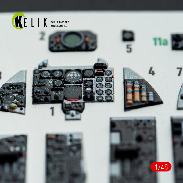 F-4E - 3D Декаль Інтер'єр для набору Hasegawa 1/48 Kelik K48148