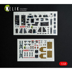 F-14D - interior 3D decals for GWH kit 1/48 Kelik K48159
