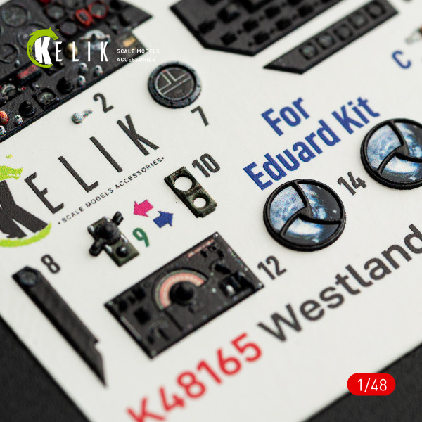 Westland Lysander Mk.III - 3D Декаль Інтер'єр для набору Eduard 1/48 Kelik K48165