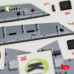 F-16I SUFA - 3D Декаль Інтер'єр для набору GWH 1/48 Kelik K48169