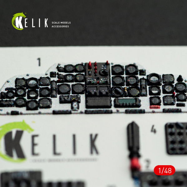 H-34A/UH-34D - 3D Декаль Інтер'єр для набору Italeri 1/48 Kelik K48172