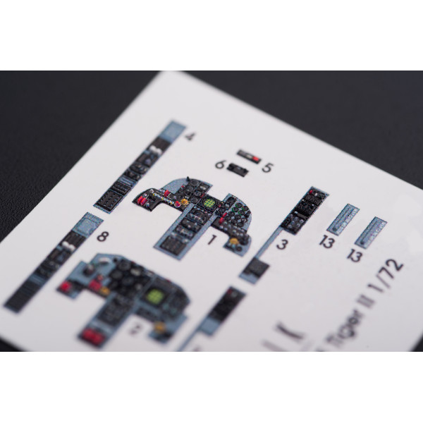 F-5F "Tiger II" full interior 3D decals for Dream Model kit 1/72 Kelik K72004