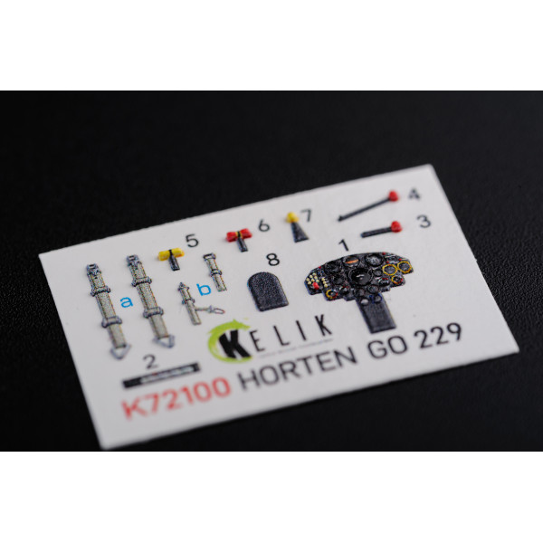 Horten Go 229 3D Декаль Інтер'єр для Revell 1/72 Kelik K72100