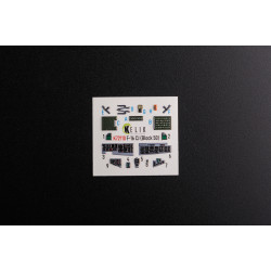 F-16 CJ (Block 50) interior 3D decals for Tamiya kit 1/72 Kelik K72110
