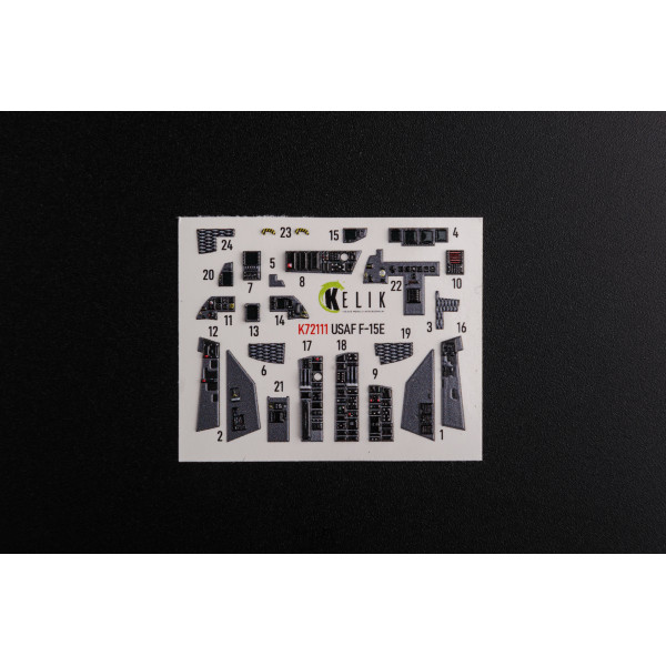 F-15E 3D Декаль Інтер'єр для Academy 1/72 Kelik K72111