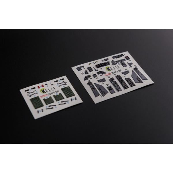 F-15E 3D Декаль Інтер'єр для Academy 1/72 Kelik K72111