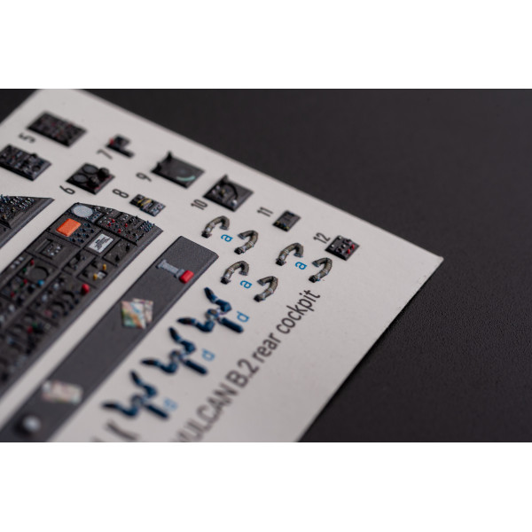 AVRO VULCAN B.2 Rear cockpit interior 3D decals for Airfix kit 1/72 Kelik K72136