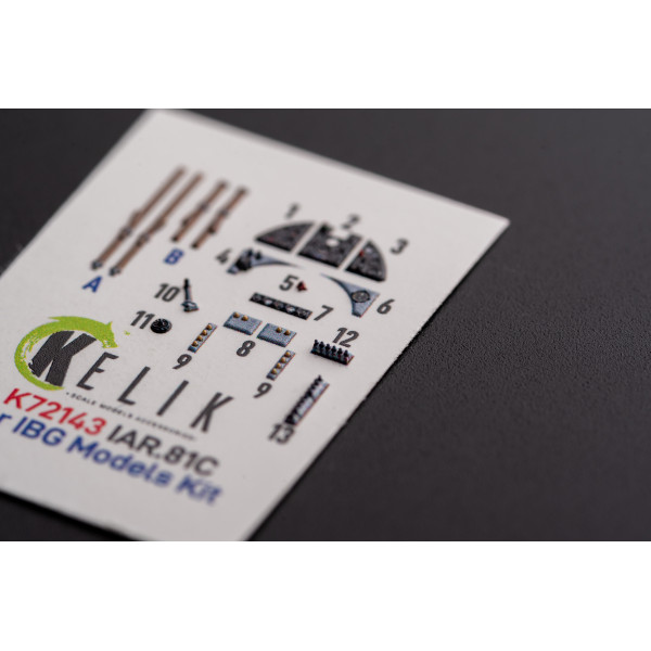 IAR.81c 3D Декаль Інтер'єр для набору IBG Models 1/72 Kelik K72143