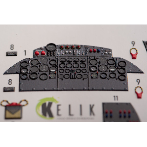 Vickers Valiant B(PR)K.1 front cockpit 3D Декаль Інтер'єр для набору Airfix 1/72 Kelik K72148