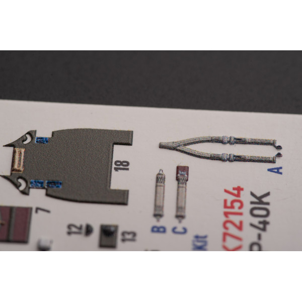 P-40K  - interior 3D decals for Special Hobby kit 1/72 Kelik K72154