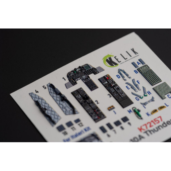 OA-10A "Thunderbolt" 3D Декаль Інтер'єр для набору Italeri kit 1/72 Kelik K72157