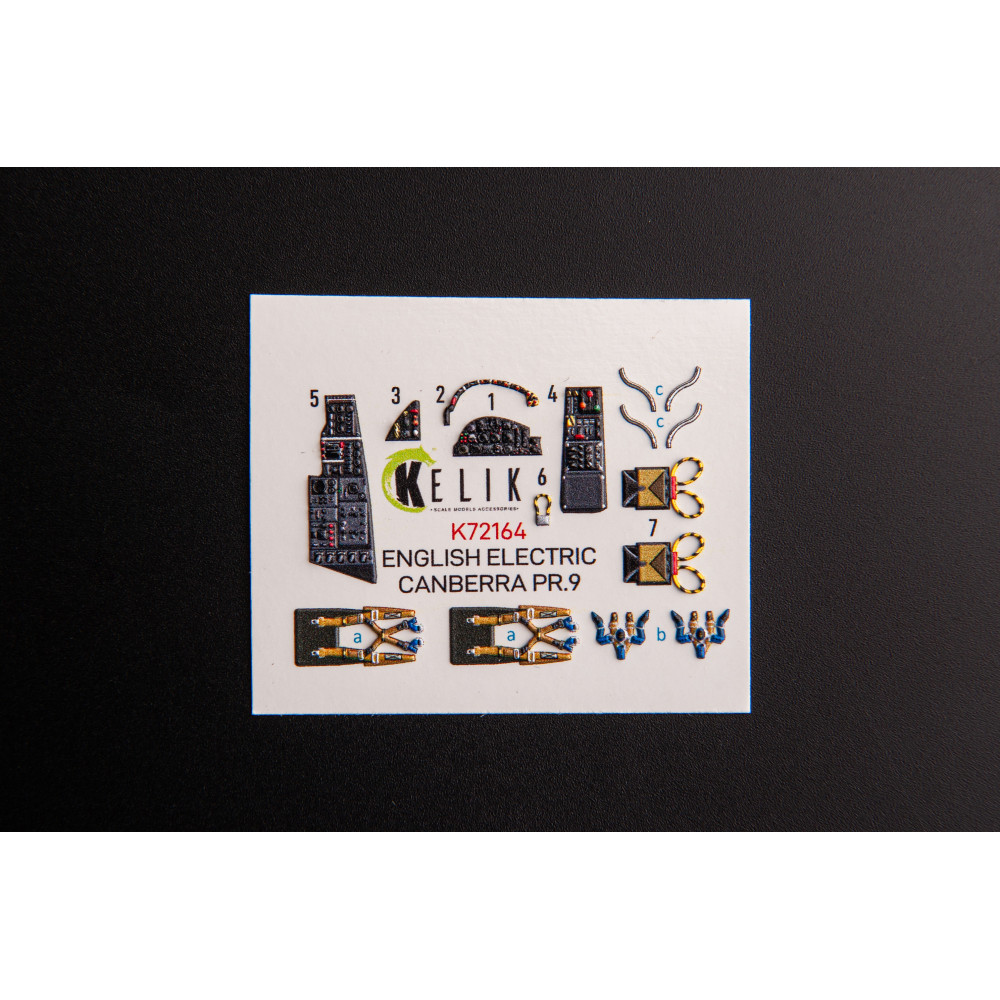 English Electric Canberra PR.9 3D decals for Airfix kit 1/72 Kelik K72164