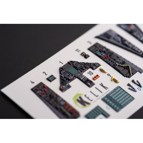 F-117A NIGHTHAWK 3D Декаль Інтер'єр для набору Academy 1/72 Kelik K72171