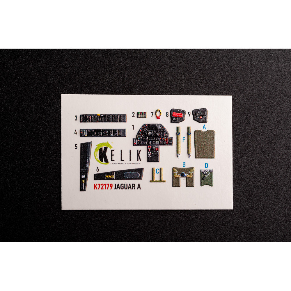 Jaguar A - 3D Декаль Інтер'єр для набору HobbyBoss 1/72 Kelik K72179