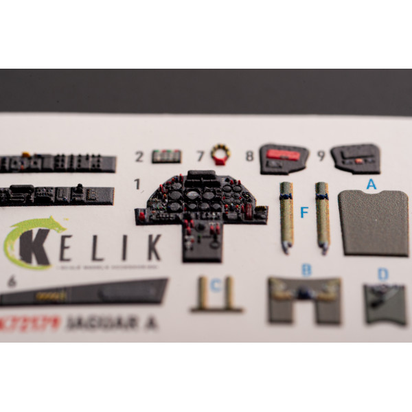 Jaguar A - 3D Декаль Інтер'єр для набору HobbyBoss 1/72 Kelik K72179