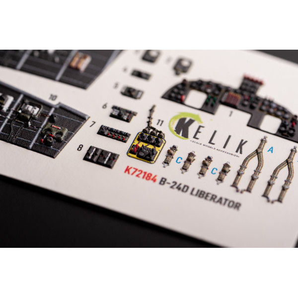F-16I - interior 3D decals for Hasegawa kit 1/72 Kelik K72195