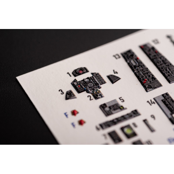F-4N Phantom - interior 3D decals for FineMolds kit 1/72 Kelik K72188
