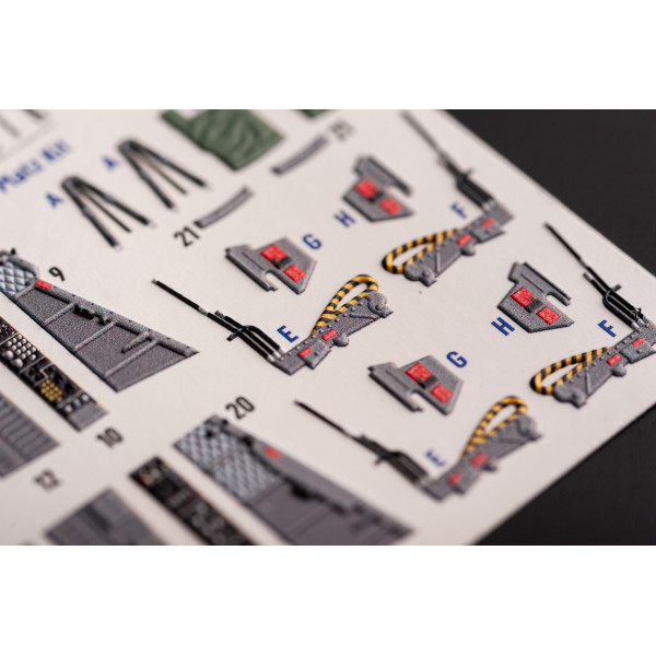 T-2 Advanced Trainer - 3D Декаль Інтер'єр для набору Platz kit 1/72 Kelik K72192
