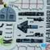 AV-8A Harrier (late) - 3D Декаль Інтер'єр для набору Italeri 1/72 Kelik K72225