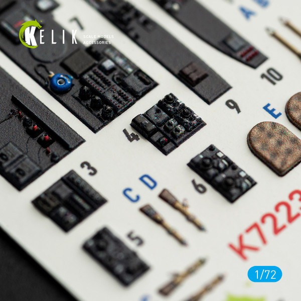 Ar-240 - 3D Декаль Інтер'єр для набору  Revell 1/72 Kelik K72230