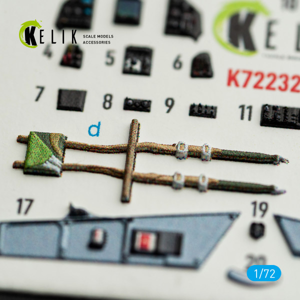 Mirage-2000C - 3D Декаль Інтер'єр для набору DreamModel 1/72 Kelik K72232