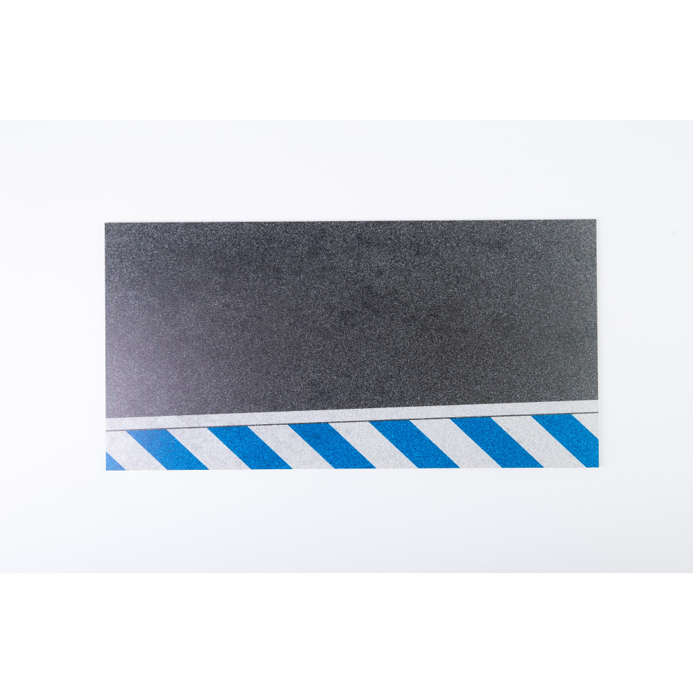 Model stand - Asphalt road Moto race track type 2  Base - Acrylic 3 mm (357 x 180 mm) 1/12 Kelik KS12002