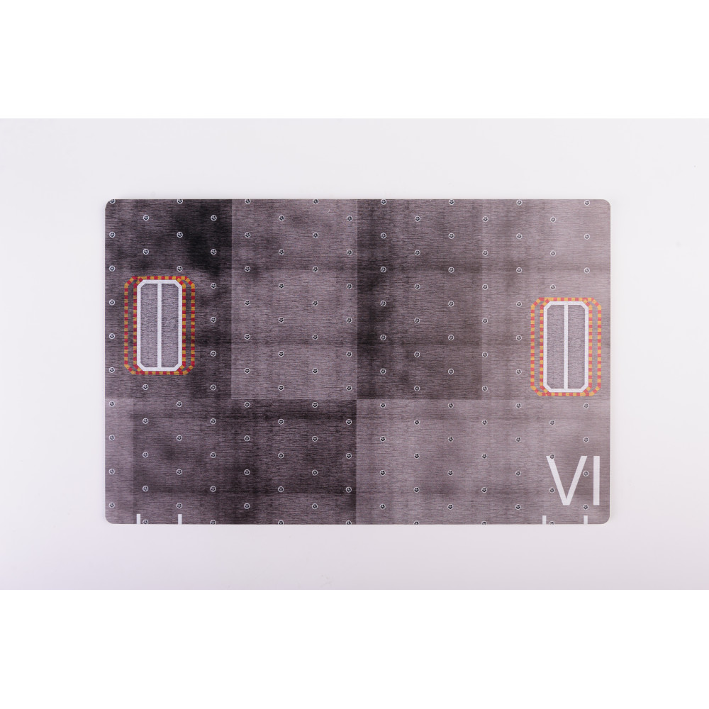 Model stand - CVN 78 Gerald Ford Type 1 - Acrylic 3 mm (280 x 180 mm)  1/144 Kelik KS14403