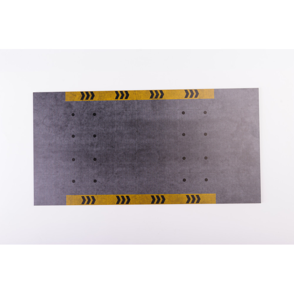 Model stand - F1 Garage Type 1 Base - Acrylic 3 mm (180 x 357 mm) 1/20 Kelik KS20005