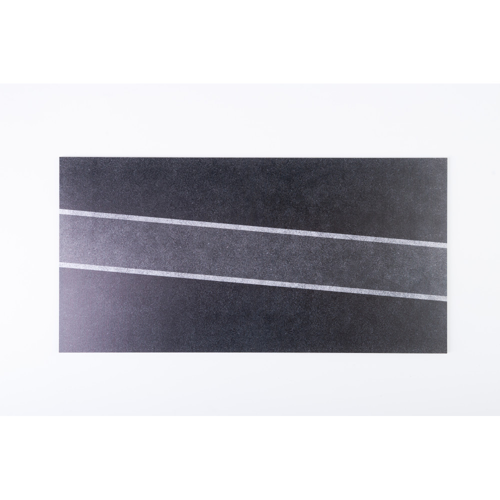 Model stand - Asphalt road 24 Hours of Le Mans type 3 Base - Acrylic 3 mm (180 x 357 mm) 1/24 Kelik KS24005