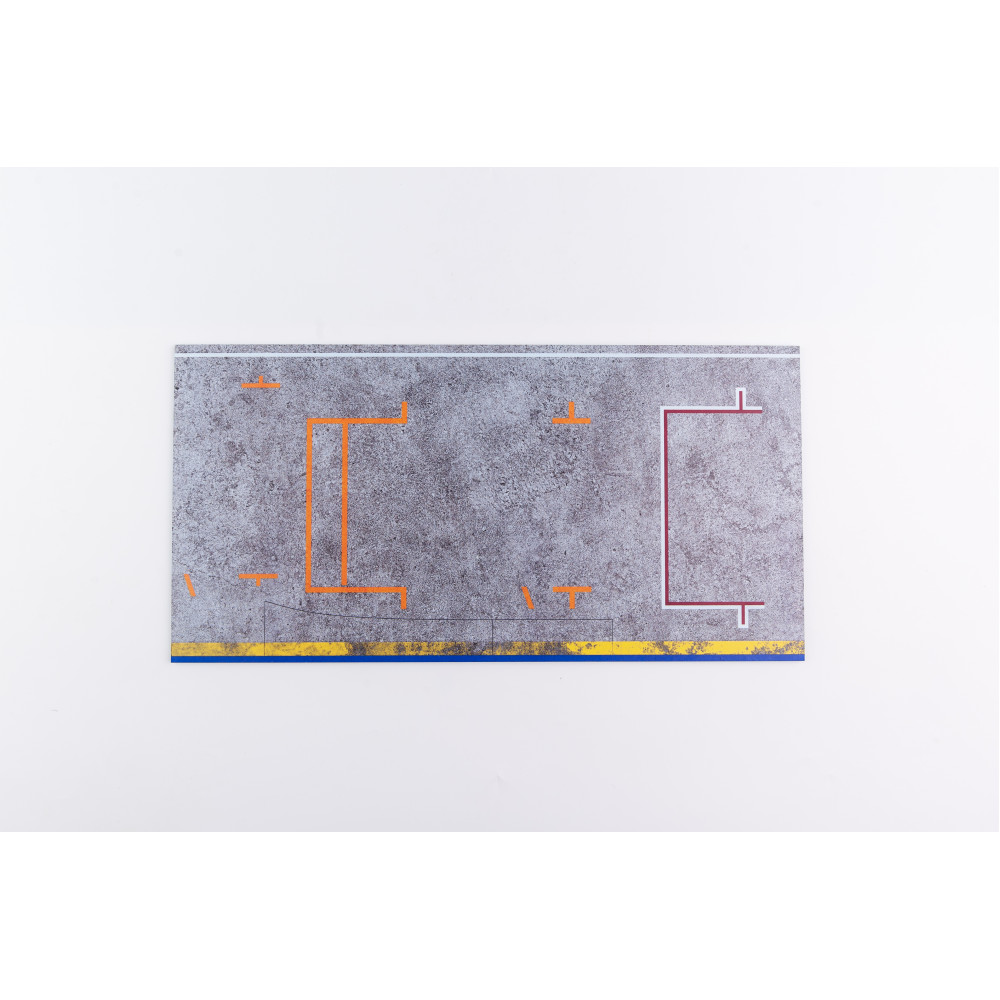 Model stand - Pitstop 24 Hours of Le Mans type 1 Base - Acrylic 3 mm (180 x 357 mm) 1/24 Kelik KS24006